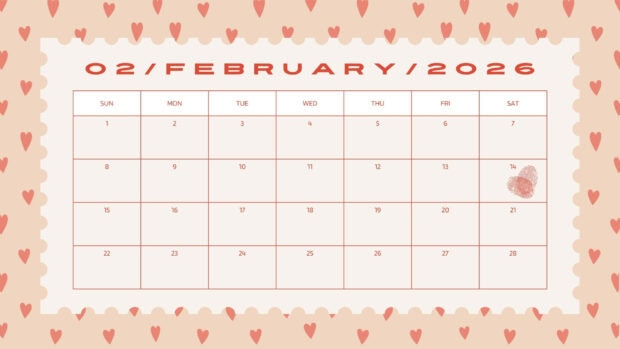 February 2026 Calendar Wallpaper HD free download (4)