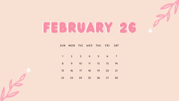 February 2026 Calendar Wallpaper HD free download (5)