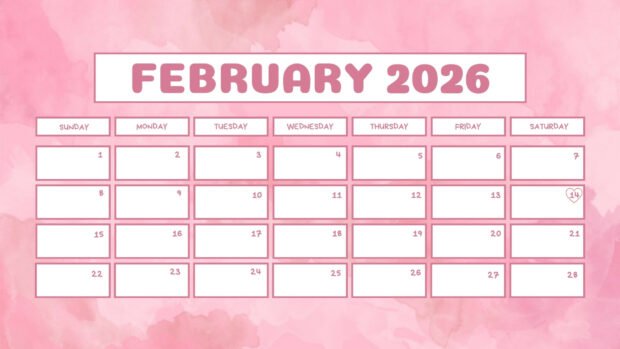 February 2026 Calendar Wallpaper HD free download (6)