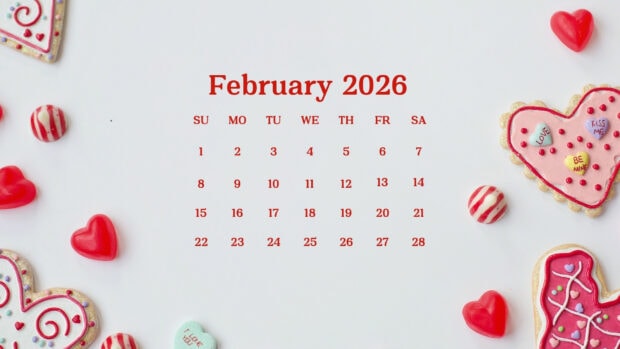 February 2026 Calendar Wallpaper for Desktop HD (2)