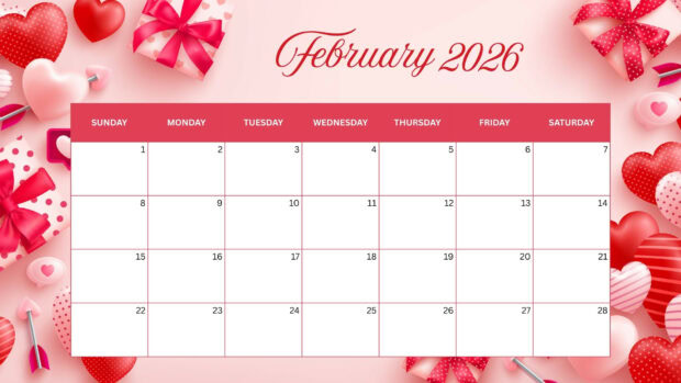February 2026 Calendar Wallpaper for Desktop HD (4)
