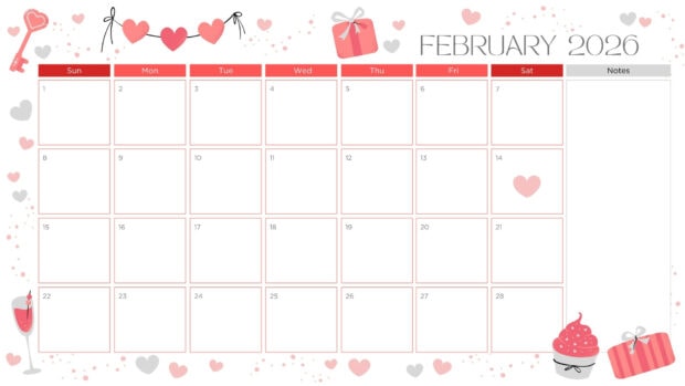 February 2026 Calendar Wallpaper for Desktop HD (8)