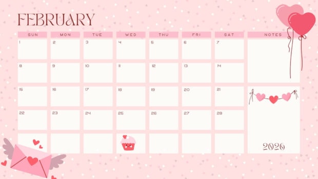 Free Download February 2026 Calendar Desktop Wallpaper (10)