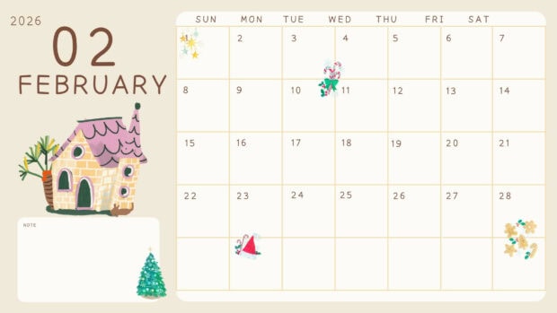Free Download February 2026 Calendar Desktop Wallpaper (6)