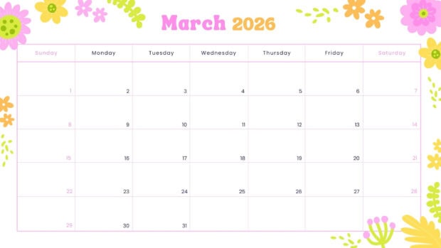 March 2026 Calendar Wallpaper Desktop HD (6)