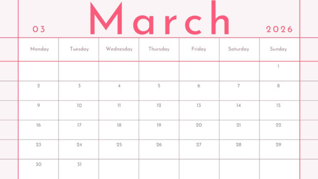 March 2026 Calendar Wallpaper Desktop HD (8)