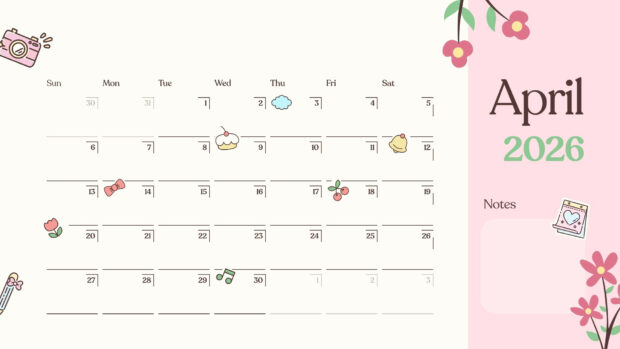 April 2026 Calendar Desktop Wallpaper (5)
