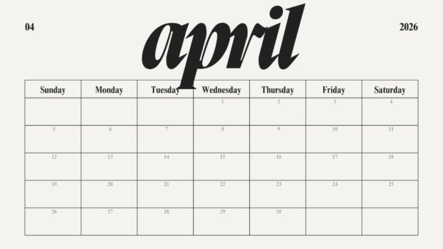 April 2026 Calendar Desktop Wallpaper (6)