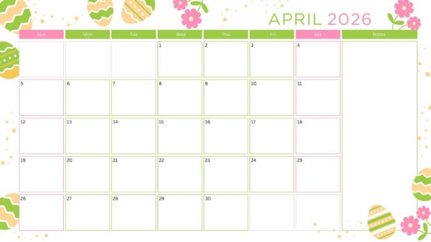April 2026 Easter Calendar Desktop Wallpaper HD (1)