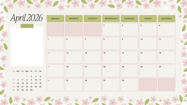 Free download April 2026 Calendar Desktop Wallpaper (4)