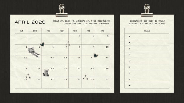 Free download April 2026 Calendar Desktop Wallpaper (5)