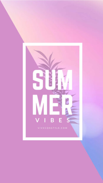 Pink summer design with tropical leaf silhouette and vibrant colors