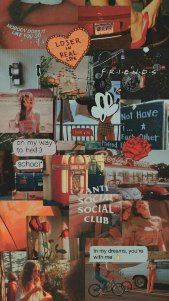 A summer collage featuring social scenes vintage cars roses and casual moments