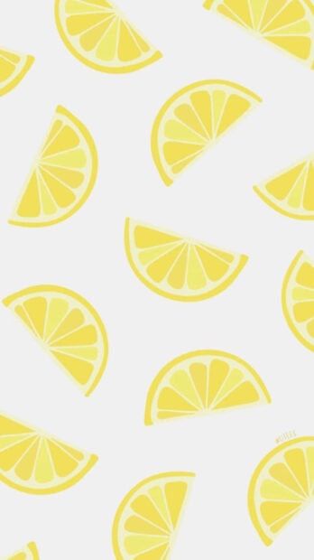 Bright lemon slices pattern representing summer vibes