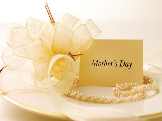 A delicate gift card displays 