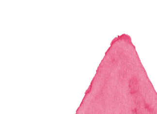 A Cute Summer Iphone Wallpaper with a minimalist watercolor art style featuring a pink watermelon slice with black seeds