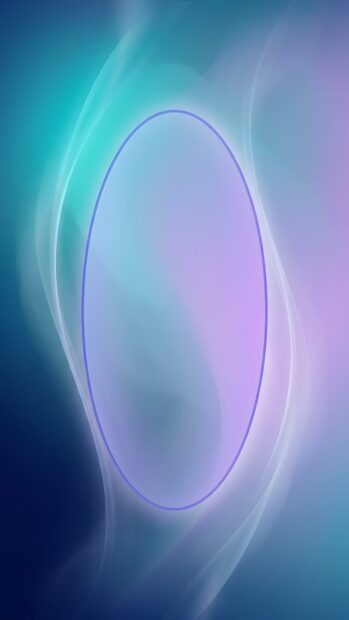 An abstract digital wallpaper featuring a soft blue and purple gradient background with a glowing oval shape in the center. This artistic blue wallpaper is great for phone screens