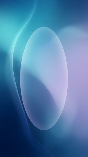This Abstract Digital Wallpaper Blue features a soft blue and purple gradient background with a prominent, smooth oval shape in the center. It's a clean and modern design perfect for mobile devices