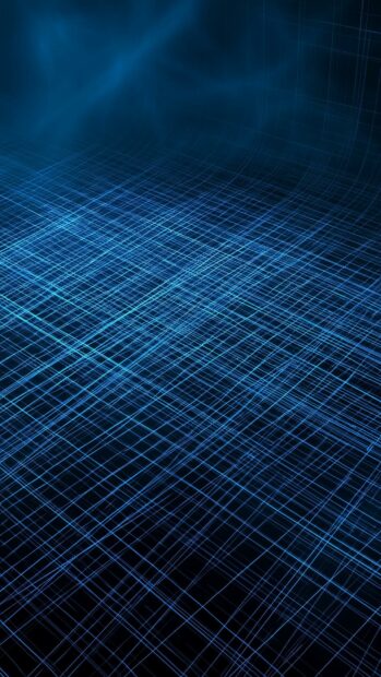 Abstract Lines Wallpaper Blue featuring a vibrant blue digital grid with a hazy blue cloud-like texture in the upper background