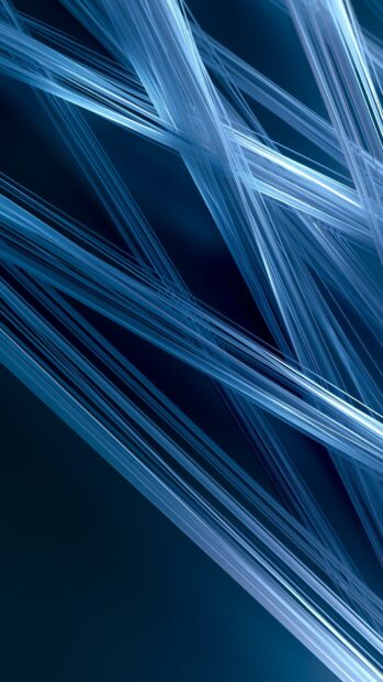 An abstract lines wallpaper blue featuring sharp, intersecting geometric blue lines against a dark blue background