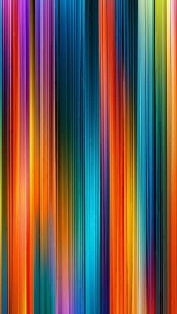 Abstract wallpaper displaying a vibrant array of colorful vertical stripes with a smooth gradient effect