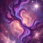 Aesthetic Purple Wallpaper Cosmic Nebula Stars Wallpaper