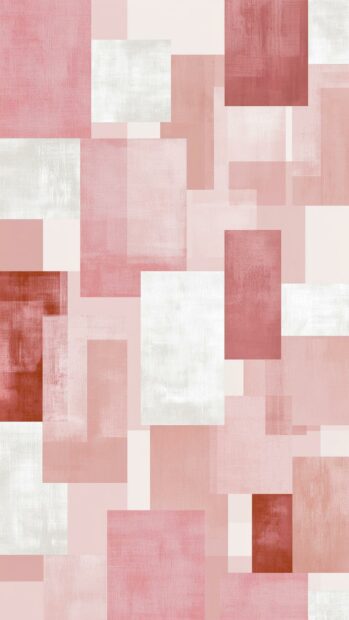 Cute Aesthetic Wallpapers featuring an abstract pattern of overlapping pink and white textured rectangles