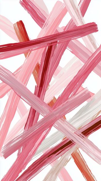 Cute Aesthetic Wallpapers displaying abstract pink brush strokes on a white background