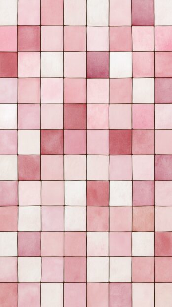 Cute Aesthetic Wallpapers featuring a mosaic of soft pink and white textured squares