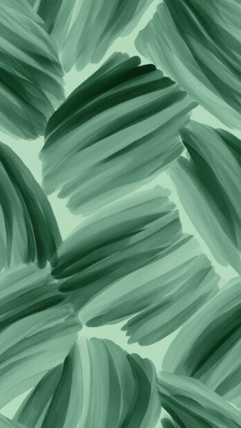 Green Aesthetic Wallpaper depicting an abstract pattern of soft green brush strokes on a lighter background