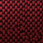 Dark Red Textured Hearts Wallpaper
