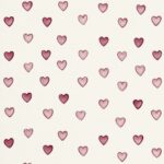 Watercolor Pink Maroon Hearts Wallpaper