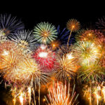Colorful Fireworks Explosions New Year Aesthetic Wallpaper