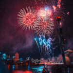 New Year Aesthetic Wallpaper City Fireworks Night Wallpaper