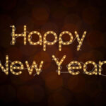 Happy New Year Lights Bokeh Aesthetic Wallpaper