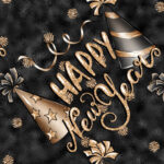 New Year Aesthetic Happy New Year Pattern Wallpaper