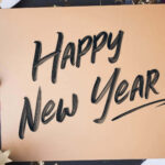 New Year Aesthetic Happy New Year Card Wallpaper