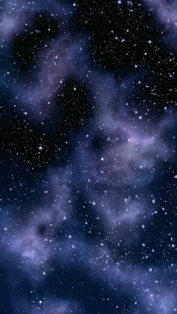 Dark blue and purple nebula stars wallpaper featuring a dense field of tiny white stars in a galaxy