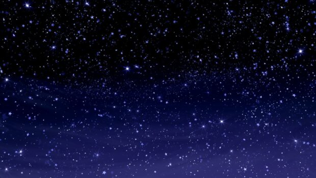 A mesmerizing Stars Wallpaper depicting a sparkling night sky with countless small stars fading from black to deep blue