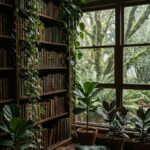 Dark Academia Wallpaper Cozy Reading Nook