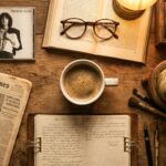 Dark Academia Wallpaper Rustic Desk Aesthetic