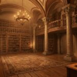 Dark Academia Wallpaper Vintage Library