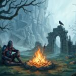 Dark Souls Wallpaper Bonfire in Ruins