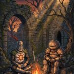 Dark Souls Wallpaper Knights by Campfire