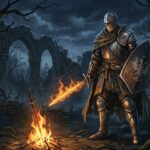 Dark Souls Wallpaper Knight Bonfire