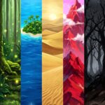 Magic The Gathering Wallpaper Elemental Lands