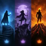 Magic The Gathering Wallpaper Elemental Silhouettes