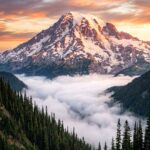 Mountains Wallpaper Misty Forest Sunrise