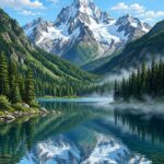 Mountains Wallpaper Misty Morning