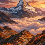 Mountains Wallpaper Sunset Path